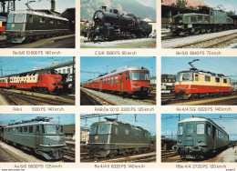 9 Diff. Schweizer Loks - Trains