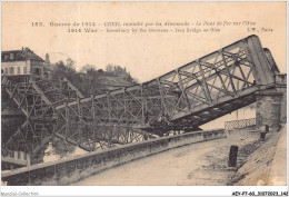 AEYP7-60-0647 - Guerre De 1914 - CREIL Incendié Par Les Allemands - Le Pont De Fer Sur L'oise  - Creil