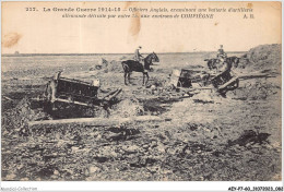 AEYP7-60-0617 - La Grande Guerre De 1914-15 - COMPIEGNE - Officiers Anglais Examinant Une Batterie D'artillerie Allemand - Compiegne