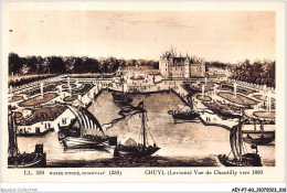 AEYP7-60-0584 - CRUYL - Levinus - Vue De Chantilly Vers 1680 - Chantilly