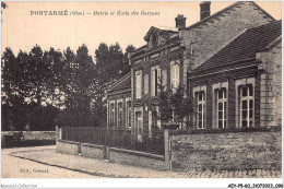 AEYP5-60-0403 - PONTARME - Oise - Mairie Et école Des Garçons  - Otros & Sin Clasificación