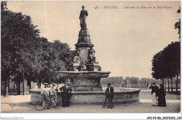 AFCP3-58-0292 - NEVERS - Fontaine Et Place De La République  - Nevers