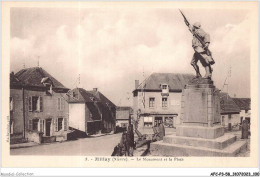 AFCP3-58-0275 - MILLAY - Nièvre - Le Monument Et La Place  - Otros & Sin Clasificación