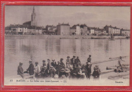 Carte Postale 71. Macon La Saône Vers Saint-Laurent   Très Beau Plan - Macon