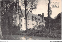 AFCP1-58-0031 - SAINT-AMAND-EN-PUISAYE - Nièvre - Le Château Vu De La Vrille  - Saint-Amand-en-Puisaye