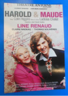 AUTOGRAPHE DE LINE RENAUD SUR PHOTO - Acteurs & Toneelspelers