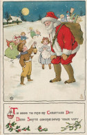 Auguri  , " Santa Claus "  -  Siglata  M B H  -  Ediz.  Raphael Tuck  &  Sons  -  Serie  No. 549 - Santa Claus