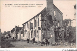 AFTP6-60-0577 - SENSILS - Guerre Septembre 1914 -rue De La République - Senlis