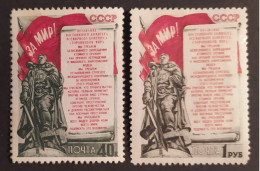 1951. Stockholmer Friedensappell. Mi: 1557-58. - Unused Stamps