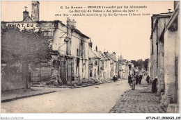 AFTP6-60-0575 - SENSILS - Incendié Par Les Allemands -le Bureau De Tabac - Senlis