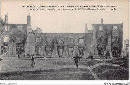 AFTP6-07-0544 - SENLIS - Guerre Septembre 1914 - Maison Du Capitaine Fenwick - Senlis