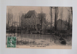 CPA - 89 - Brienon - Villa Saint-Marc - Animée (barque) - Circulée - Brienon Sur Armancon