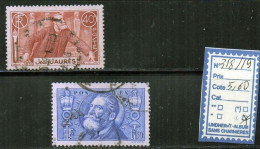 FRANCE OBLITÉRÉ - N° 318/19 - Used Stamps