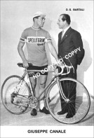 PHOTO CYCLISME REENFORCE GRAND QUALITÉ ( NO CARTE ), GIUSEPPE CANALE TEAM SAN PELLEGRINO 1959 - Wielrennen
