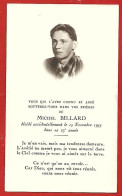 Image Religieuse (Geneuille 25 ?) Michel Billard Décédé Accidentellement Le 15-11-1955 - 2scans - Santini