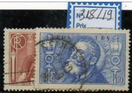 FRANCE OBLITERE - N° 318/19 - Used Stamps