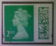 Great Britain, Scott MH500, Used (o), 2022 Machin (MEIL/M22L), Queen Elizabeth II, 2nd, Emerald - Série 'Machin'