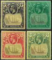 1922 St. Helena Giorgio V 4v. MNH SG N. 92/95 - Sonstige & Ohne Zuordnung