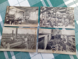 Lot De 4 Cartes Postales Anciennes Usine Michelin - Clermont Ferrand