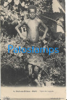 229401 HAITI PORT AU PRINCE COSTUMES NATIVE TYPES DES LAGUNES CIRCULATED TO ITALY POSTAL POSTCARD - Other & Unclassified