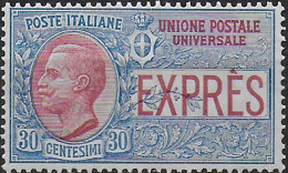 1908 Italia Express 30c. Abroad 1v. Bc MNH Sassone N. 2 - Other & Unclassified