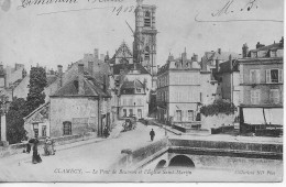 58 - Clamecy - Le Pont De Beuvron Et L'Eglise Saint Martin    **CPA  Animée ** - Clamecy