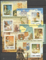 S. Tomè 1982, Explorers, Colombo, Cook, 6BF - Christoph Kolumbus