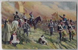 Germany 1913 Postcard Engraving Battle Of Dennewitz General Bülow Napoleonic Wars From Herford To Bremen Stamp Germania - Otras Guerras