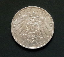 3 Mark 1911 D Bayern - Deutsches Reich - 2, 3 & 5 Mark Zilver