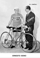 PHOTO CYCLISME REENFORCE GRAND QUALITÉ ( NO CARTE ), ERNESTO BONO TEAM SAN PELLEGRINO 1959 - Wielrennen