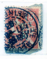 Perforé TF 31 Sur 125 Resté Sur Support - Used Stamps