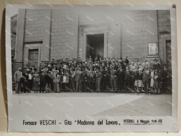 Italia Foto Fornace VESCHI Valle Aurelia ROMA. Gita A Subiaco S. Benedetto 7 Maggio 1941. 24x18 Cm - Europa