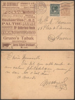 HOLANDA 1925 ENTERO POSTAL PUBLICIDAD TABACO TOBACCO  COMIDA - Covers & Documents