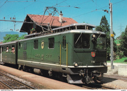 Meterspur-Zahnradtriebwagen HGe 4/4 1991 - Estaciones Con Trenes