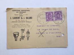 Carte Postale Ancienne (1940) Boussu-lez-Mons Comptoir Industriel Du Hainaut J.Laurent & J. Baland - Boussu