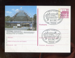 "BUNDESREPUBLIK DEUTSCHLAND" 1987, Bildpostkarte Mit Bildgleichem Stempel Ex "STUTTGART" (R2043) - Illustrated Postcards - Used