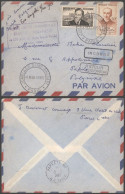 FRANCIA 1960 CC PRIMER VUELO 1960 FRANCIA POLINESIA VIA LOS ANGELES - Cartas & Documentos