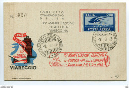 Viareggio - Cartolina Commemorativa Della XV° Manifestazione Filatelica - 1946-60: Marcofilia