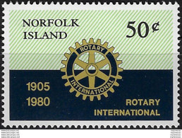 1980 Norfolk Island Rotary 1v. MNH SG N. 235 - Andere & Zonder Classificatie