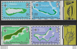 1975 British Indian Ocean Territory Maps 4v. With Appendix MNH SG N. 81/84 - Otros & Sin Clasificación