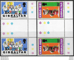 1981 Gibilterra Christmas 4v. MNH SG N. 457/58 - Autres & Non Classés