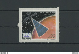 2005 Italia - Repubblica, Euro 0,80 Marte N. 2885 Con Macchia Occasionale Di Color Argento, Raro, MNH** - Variétés Et Curiosités