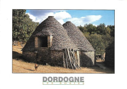 PIERRE SECHE + Carte Postale Neuve : LES BORIES - CABANES - Périgord Noir, Dordogne + AS DE COEUR - Apa-Poux 24PP 07BB - Autres & Non Classés