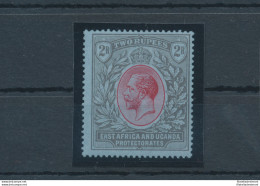1921 East Africa And Uganda - Stanley Gibbons N. 72 - 2 Rupie Red And Black Blue - MNH** - Otros & Sin Clasificación
