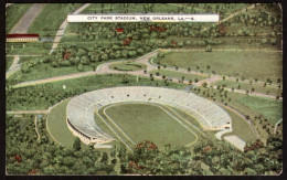 Cartolina City Park Stadium New Orleans - Viaggiata 1951 - Calcio
