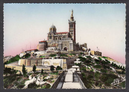 078590/ MARSEILLE, Basilique Notre-Dame-de-la-Garde - Notre-Dame De La Garde, Aufzug Und Marienfigur