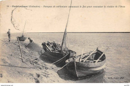 14 - OUISTREHAM - SAN56833 - Barques De Sabloniers Attendant Le Flot Pour Remonter La Rivière De L'Orne - Agriculture - Ouistreham