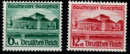 DR 1938  Nr. 673 - 674  Postfrisch Gautheater Saarpfalz - Gebruikt