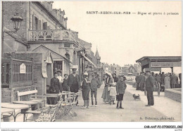 CAR-AAFP2-14-0135 - SAINT-AUBIN-SUR-MER - Digue Et Pierre à Poisson  - Saint Aubin