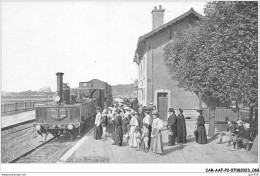 CAR-AAFP2-14-0128 - LUC-SUR-MER - La Gare - Train - Luc Sur Mer